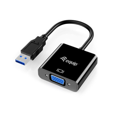 Equip 133384 adaptateur graphique USB 1920 x 1080 pixels Noir