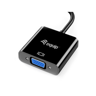 Equip 133384 adaptateur graphique USB 1920 x 1080 pixels Noir