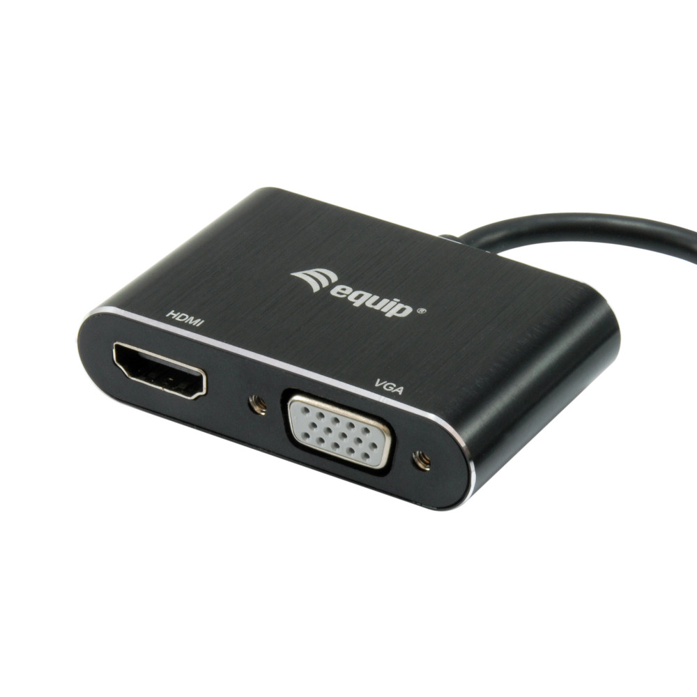 Equip 133386 adaptateur graphique USB 1920 x 1080 pixels Noir