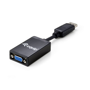 Equip 133435 câble vidéo et adaptateur 0,15 m DisplayPort VGA Noir