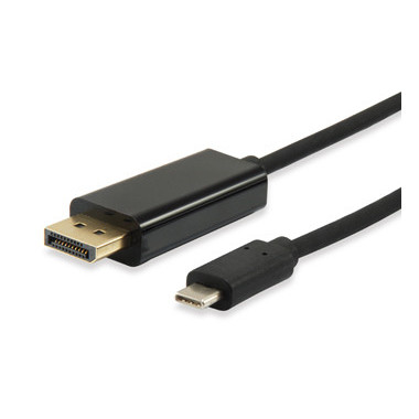 Equip 133467 câble vidéo et adaptateur 1,8 m USB Type-C DisplayPort Noir
