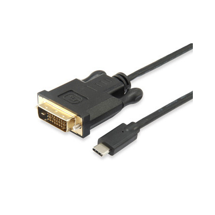 Equip 133468 câble vidéo et adaptateur 1,8 m USB Type-C DVI-D Noir