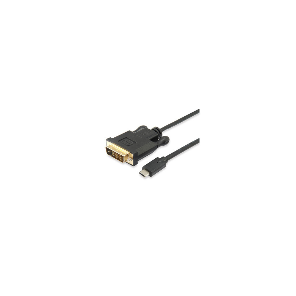 Equip 133468 câble vidéo et adaptateur 1,8 m USB Type-C DVI-D Noir Equip 133468 câble vidéo et adaptateur 1,8 m USB Type-C DVI-D Noir