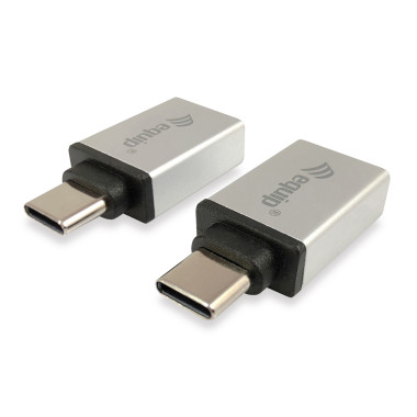 Equip 133473 changeur de genre de câble USB Type C USB Type A Argent