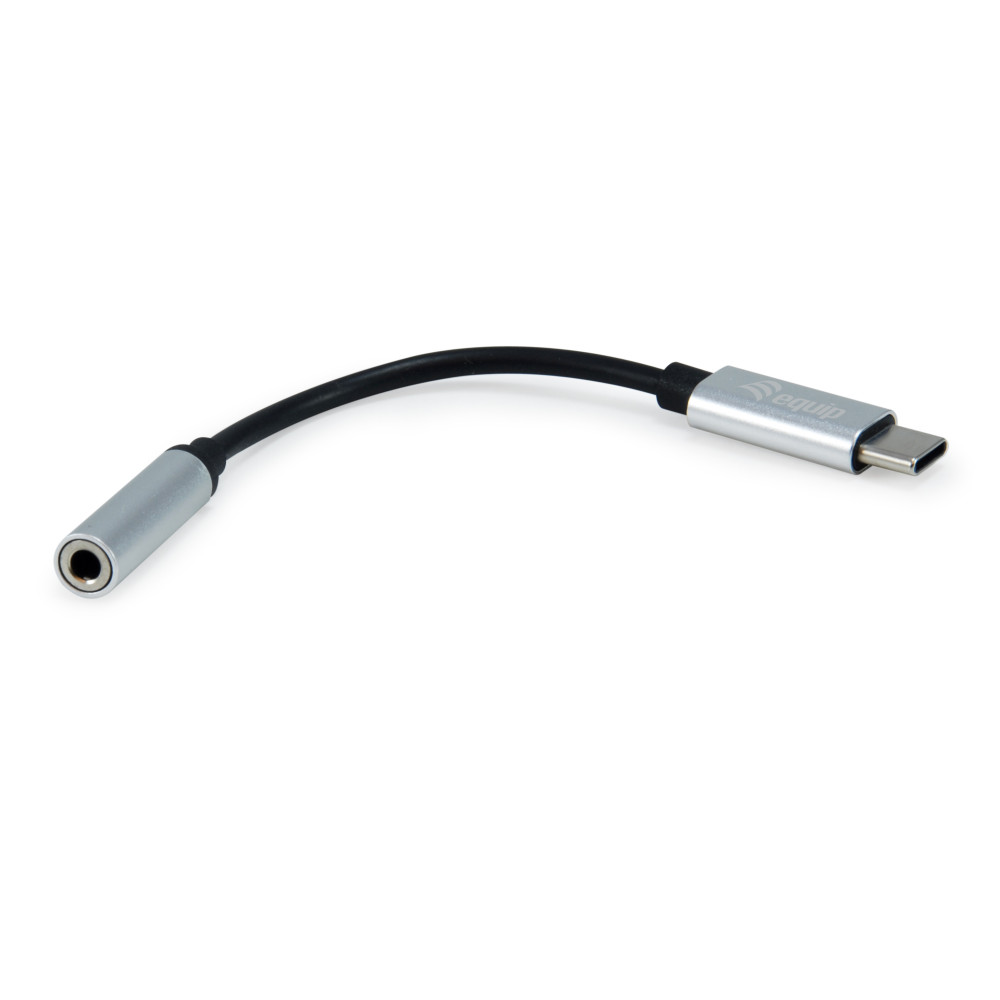 Equip 133474 câble de téléphone portable Noir, Argent 0,15 m USB-C 3,5 mm Equip 133474 câble de téléphone portable Noir, Argent 0,15 m USB-C 3,5 mm