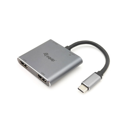 Equip 133484 station d'accueil USB 3.2 Gen 1 (3.1 Gen 1) Type-C Argent