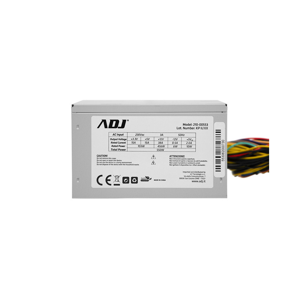 Adj 210-00553 unité d'alimentation d'énergie 550 W 20+4 pin ATX ATX