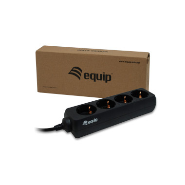 Equip 333281 multiprise 1,1 m 4 sortie(s) CA Noir