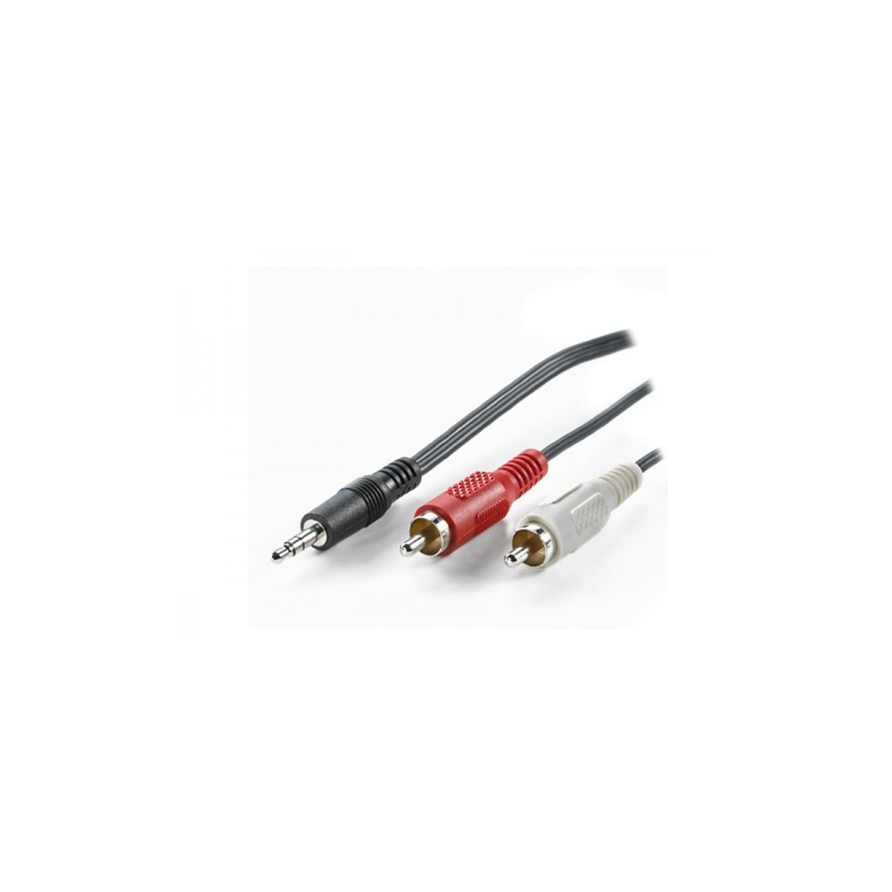 Adj 300-00005 câble audio 1,5 m 3,5mm 2 x RCA Noir Adj 300-00005 câble audio 1,5 m 3,5mm 2 x RCA Noir