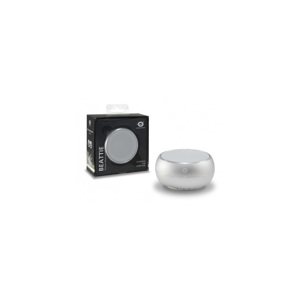 Conceptronic BEATTIE01S haut-parleur portable et de fête Argent 3 W