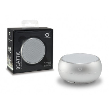 Conceptronic BEATTIE01S haut-parleur portable et de fête Argent 3 W