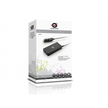 Conceptronic Universal Notebook Car Adapter, 90W adaptateur de puissance & onduleur Auto Noir