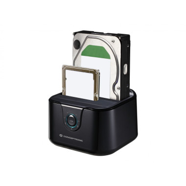 Conceptronic DONN12B Station d'accueil de disques de stockage USB 3.2 Gen 1 (3.1 Gen 1) Type-B Noir