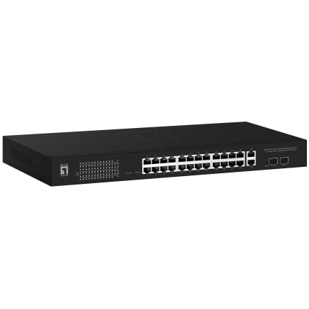 LevelOne GEP-2841 commutateur réseau Géré L2 Gigabit Ethernet (10 100 1000) Connexion Ethernet, supportant l'alimentation via