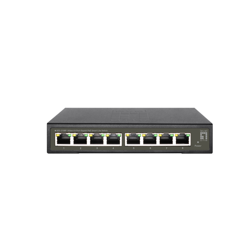 LevelOne GES-2108P commutateur réseau Géré L2 Gigabit Ethernet (10 100 1000) Connexion Ethernet, supportant l'alimentation via LevelOne GES-2108P commutateur réseau Géré L2 Gigabit Ethernet (10 100 1000) Connexion Ethernet, supportant l'alimentation via