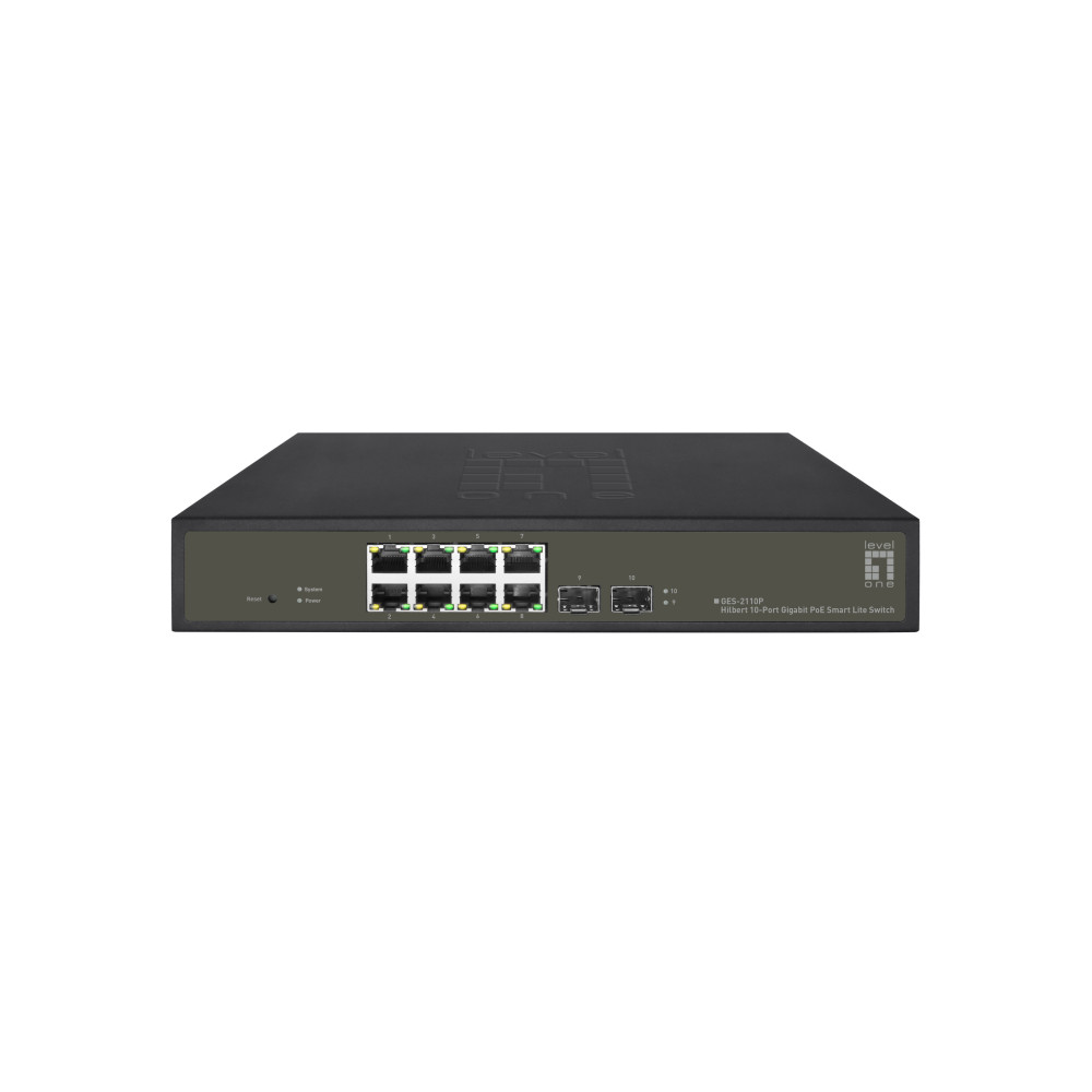 LevelOne GES-2110P commutateur réseau Géré L2 Gigabit Ethernet (10 100 1000) Connexion Ethernet, supportant l'alimentation via LevelOne GES-2110P commutateur réseau Géré L2 Gigabit Ethernet (10 100 1000) Connexion Ethernet, supportant l'alimentation via