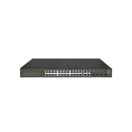 LevelOne GES-2128P commutateur réseau Géré L2 Gigabit Ethernet (10 100 1000) Connexion Ethernet, supportant l'alimentation via