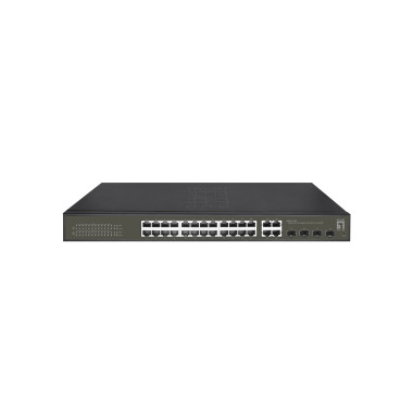LevelOne GES-2128P commutateur réseau Géré L2 Gigabit Ethernet (10 100 1000) Connexion Ethernet, supportant l'alimentation via