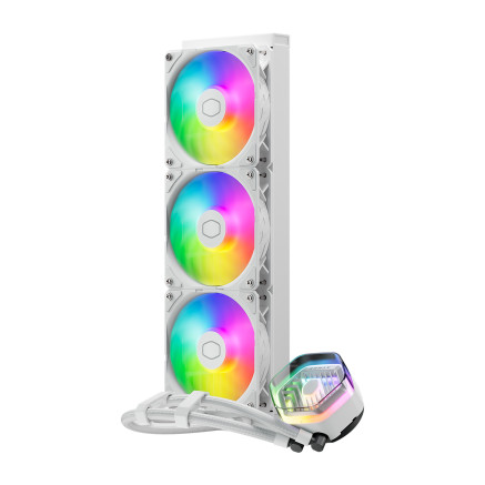 Cooler Master MasterLiquid 360 ATMOS White Processeur Kit de refroidissement du liquide 12 cm Blanc 1 pièce(s)