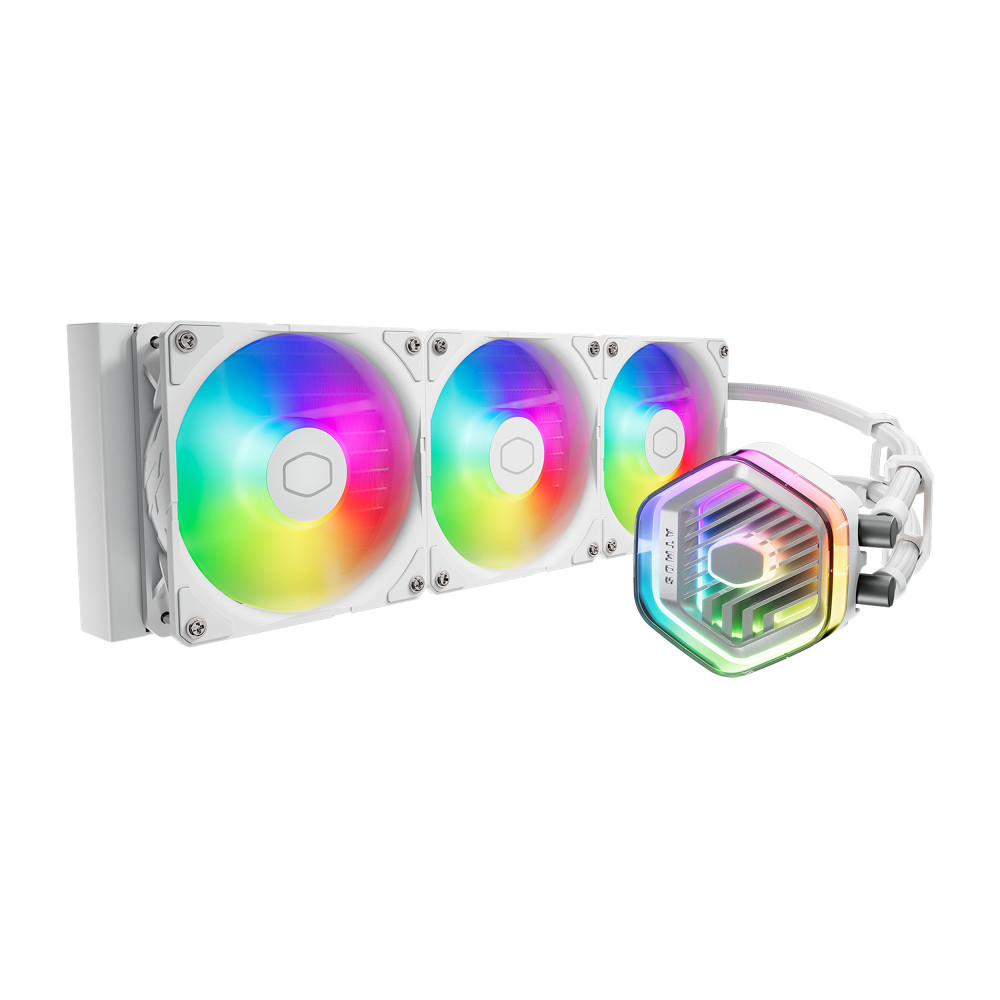 Cooler Master MasterLiquid 360 ATMOS White Processeur Kit de refroidissement du liquide 12 cm Blanc 1 pièce(s)