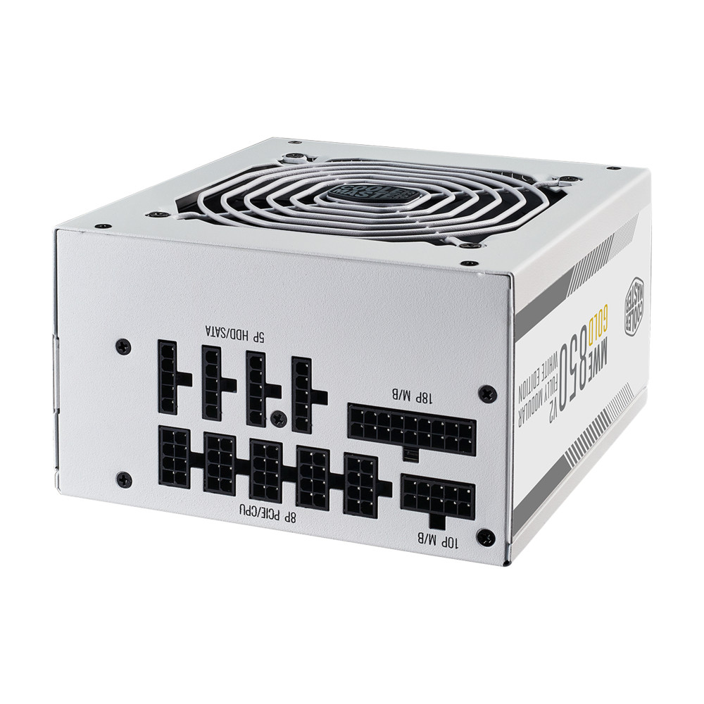 Cooler Master MWE Gold 850 V2 ATX 3.0 Ready White Edition unité d'alimentation d'énergie 850 W 24-pin ATX Blanc