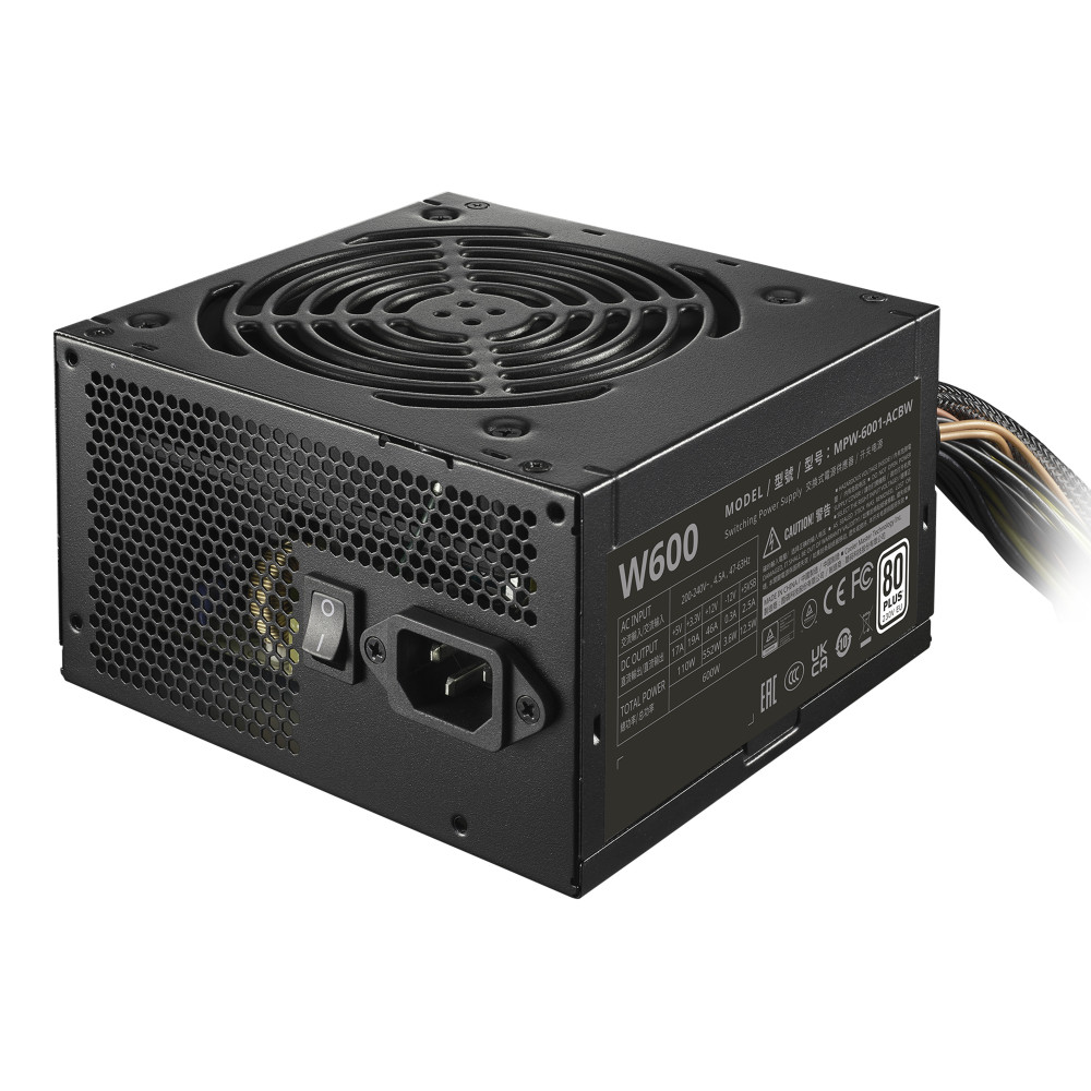 Cooler Master Elite NEX White 230V 600 unité d'alimentation d'énergie 600 W 24-pin ATX ATX Noir