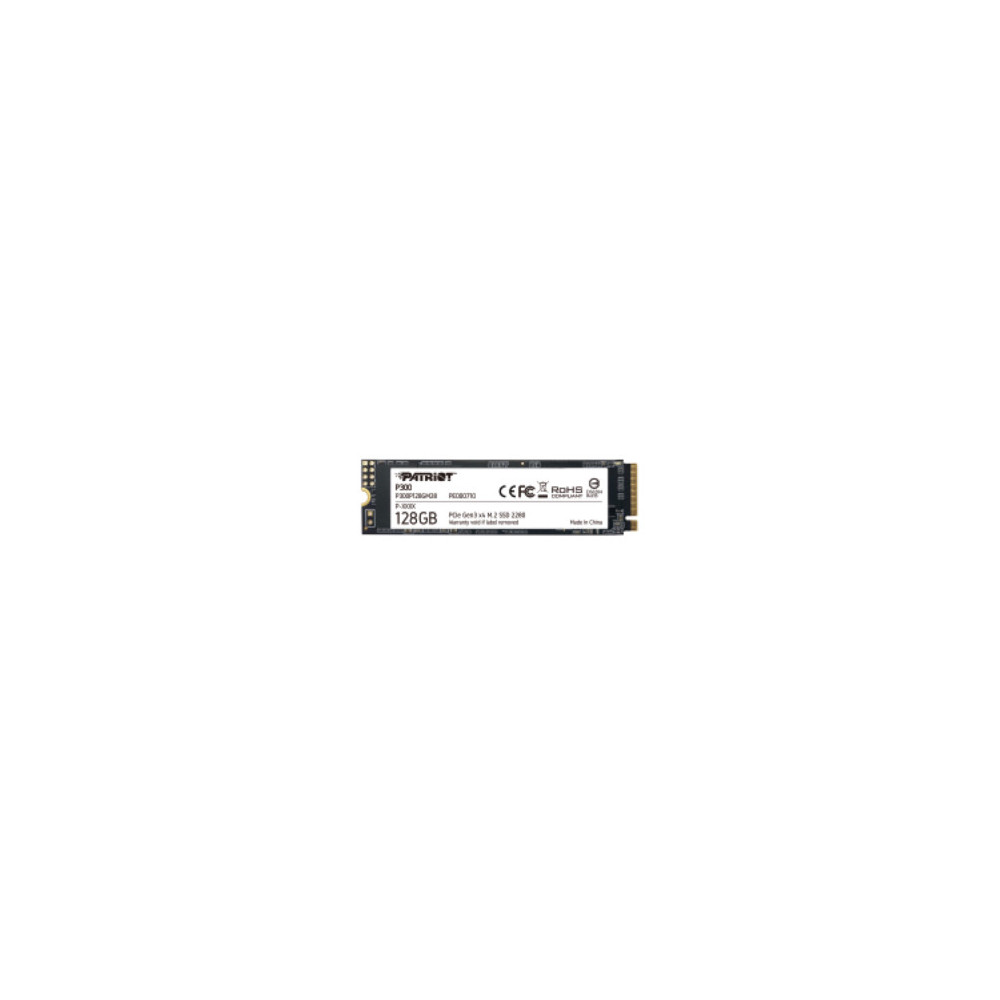 Patriot Memory P300P128GM28 disque SSD 128 Go M.2 PCI Express NVMe Patriot Memory P300P128GM28 disque SSD 128 Go M.2 PCI Express NVMe
