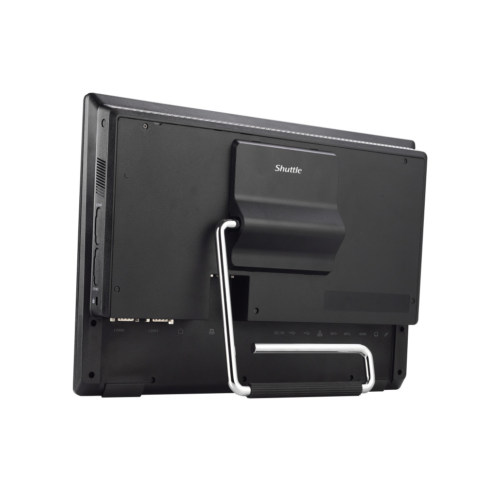 Shuttle All-In-One Barebone P52U, 15,6" Multi-Touch-Screen, Celeron 5205U,Wifi, IP54, sans ventilateur, fonctionnement