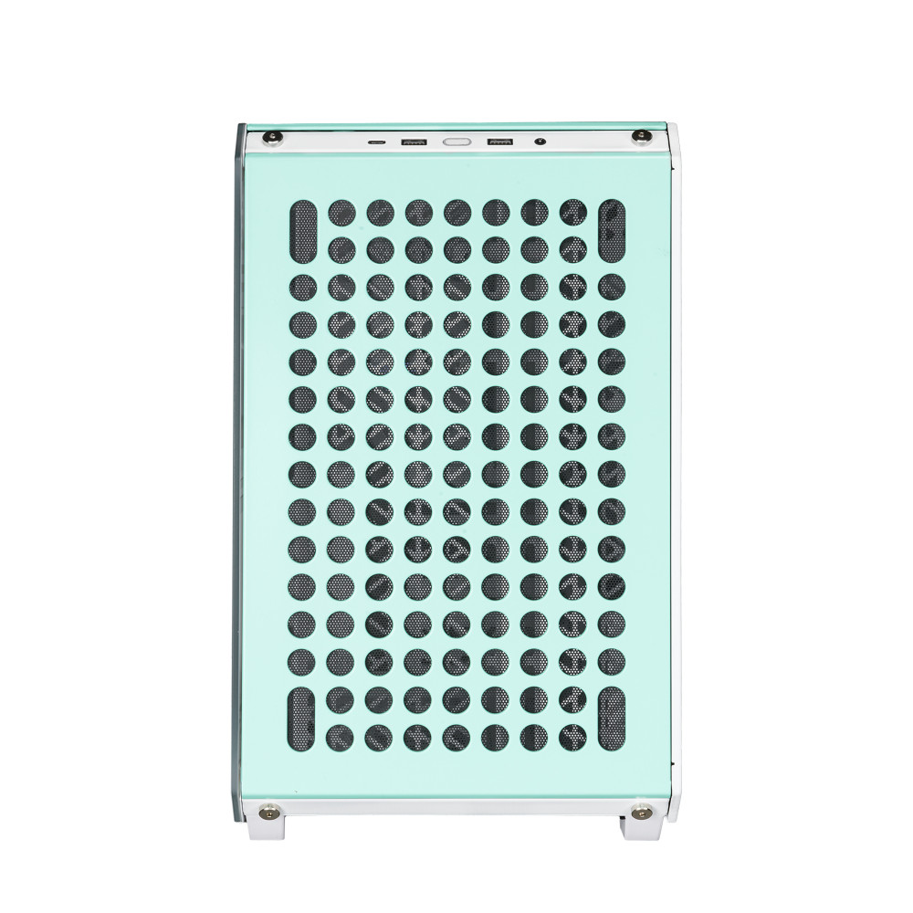 Cooler Master QUBE 500 Flatpack Macaron Edition Midi Tower Crème, Couleur menthe, Rose