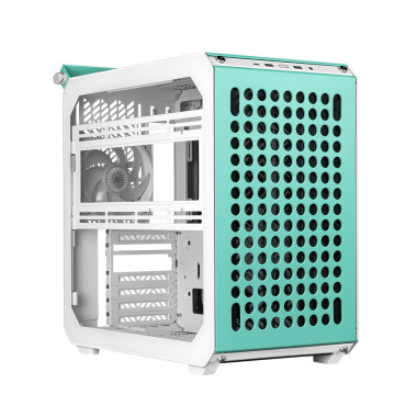 Cooler Master QUBE 500 Flatpack Macaron Edition Midi Tower Crème, Couleur menthe, Rose