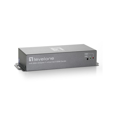 LevelOne HVE-9004 extension audio video Émetteur AV Gris
