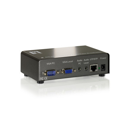 LevelOne AVE-9201 extension audio video Émetteur et récepteur AV Noir