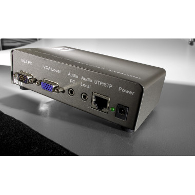 LevelOne AVE-9201 extension audio video Émetteur et récepteur AV Noir