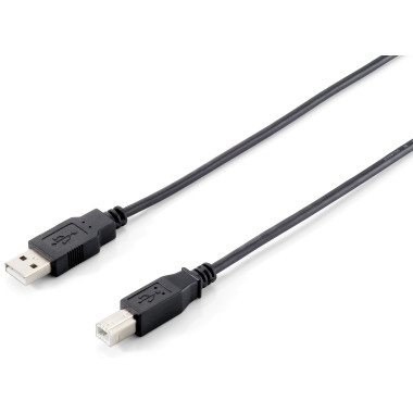 Equip 128861 câble USB USB 2.0 3 m USB A USB B Noir