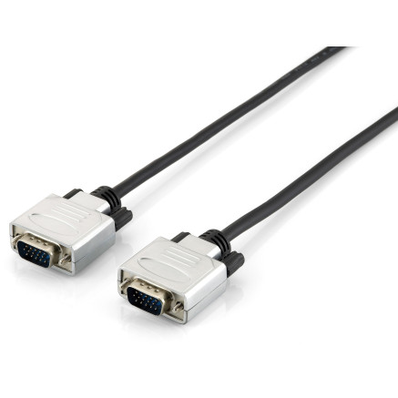 Equip 118862 câble VGA 5 m VGA (D-Sub) Noir, Argent