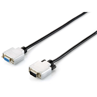 Equip 118854 câble VGA 10 m VGA (D-Sub) Noir, Argent