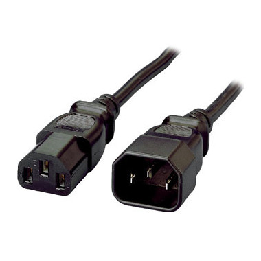 Equip 112100 Noir 1,8 m Coupleur C13 Coupleur C14