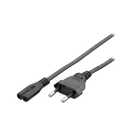 Equip 112160 Noir 1,8 m Coupleur C7 CEE7 16