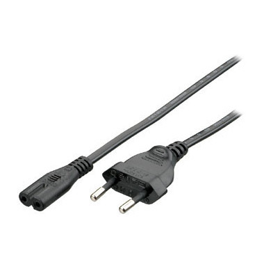Equip 112160 Noir 1,8 m Coupleur C7 CEE7 16
