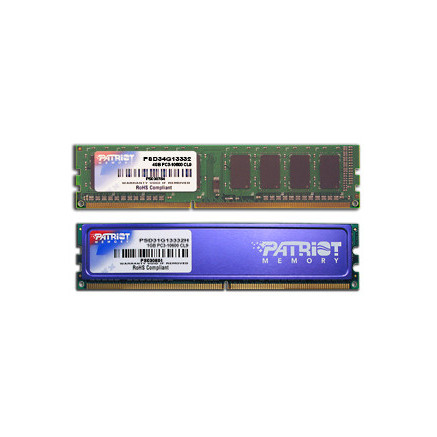 Patriot Memory PSD34G13332 module de mémoire 4 Go DDR3 1333 MHz