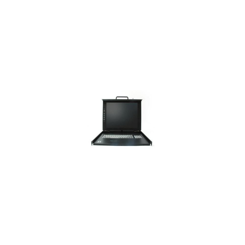LevelOne KVM-0115US support d'ordinateurs 38,1 cm (15") 1024 x 1786 pixels Noir 1U