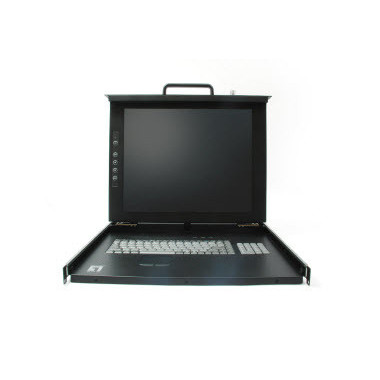 LevelOne KVM-0115US support d'ordinateurs 38,1 cm (15") 1024 x 1786 pixels Noir 1U