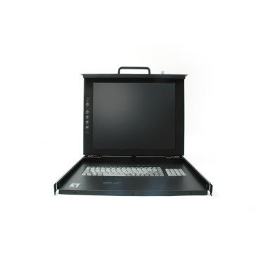 LevelOne KVM-0117DE support d'ordinateurs 43,2 cm (17") 1280 x 1024 pixels Noir 1U