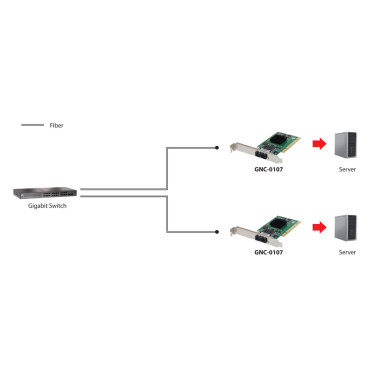 LevelOne GNC-0107 carte réseau Interne Fibre 2000 Mbit s