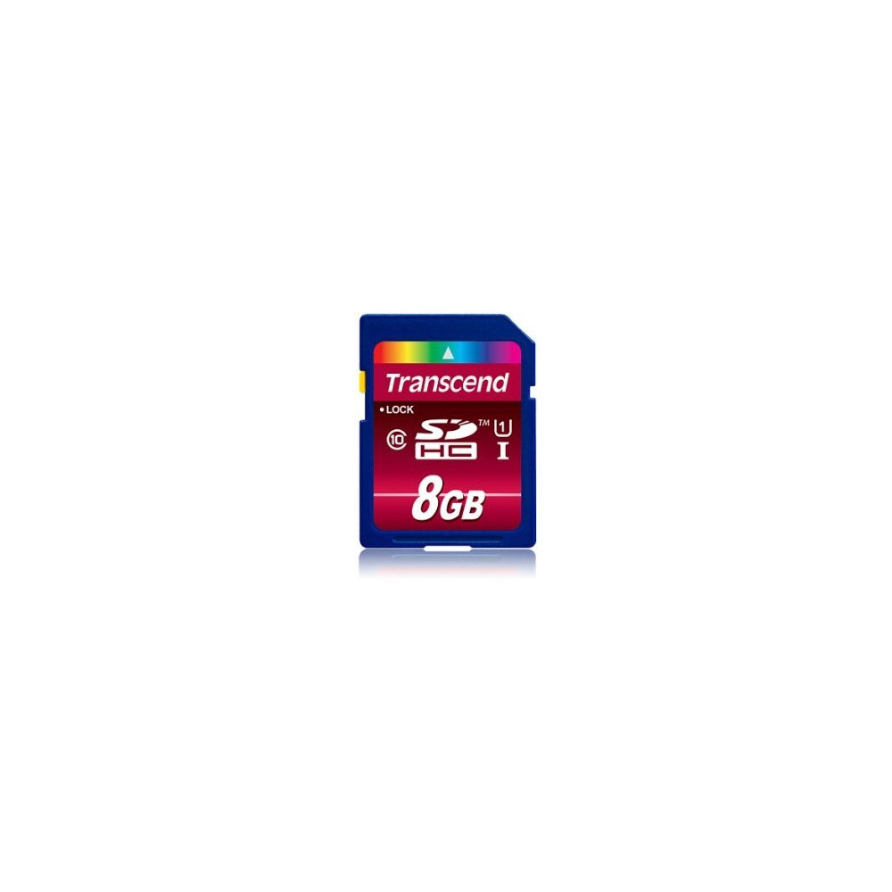Transcend 8GB SDHC Class 10 UHS-I 8 Go NAND Classe 10 Transcend 8GB SDHC Class 10 UHS-I 8 Go NAND Classe 10