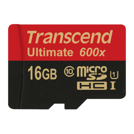 Transcend 16GB microSDHC Class 10 UHS-I (Ultimate) 16 Go MLC Classe 10