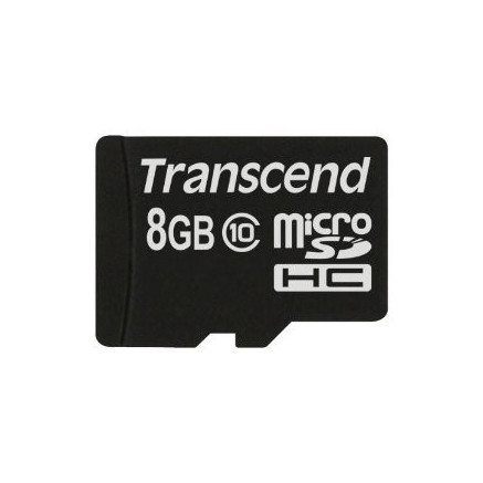Transcend TS8GUSDC10 mémoire flash 8 Go MicroSDHC NAND Classe 10