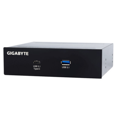GIGABYTE GC-USB 3.1 BAY 13,3 cm (5.25") ports panneau I O Noir