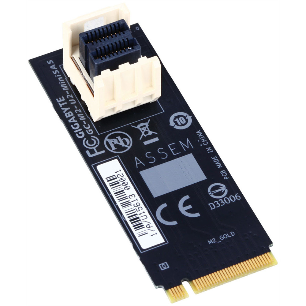 GIGABYTE GC-M2-U2-MiniSAS carte et adaptateur d'interfaces Interne U.2 GIGABYTE GC-M2-U2-MiniSAS carte et adaptateur d'interfaces Interne U.2