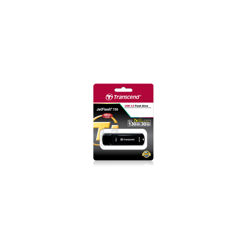 Transcend JetFlash 750, 16GB lecteur USB flash 16 Go USB Type-A 3.2 Gen 1 (3.1 Gen 1) Noir